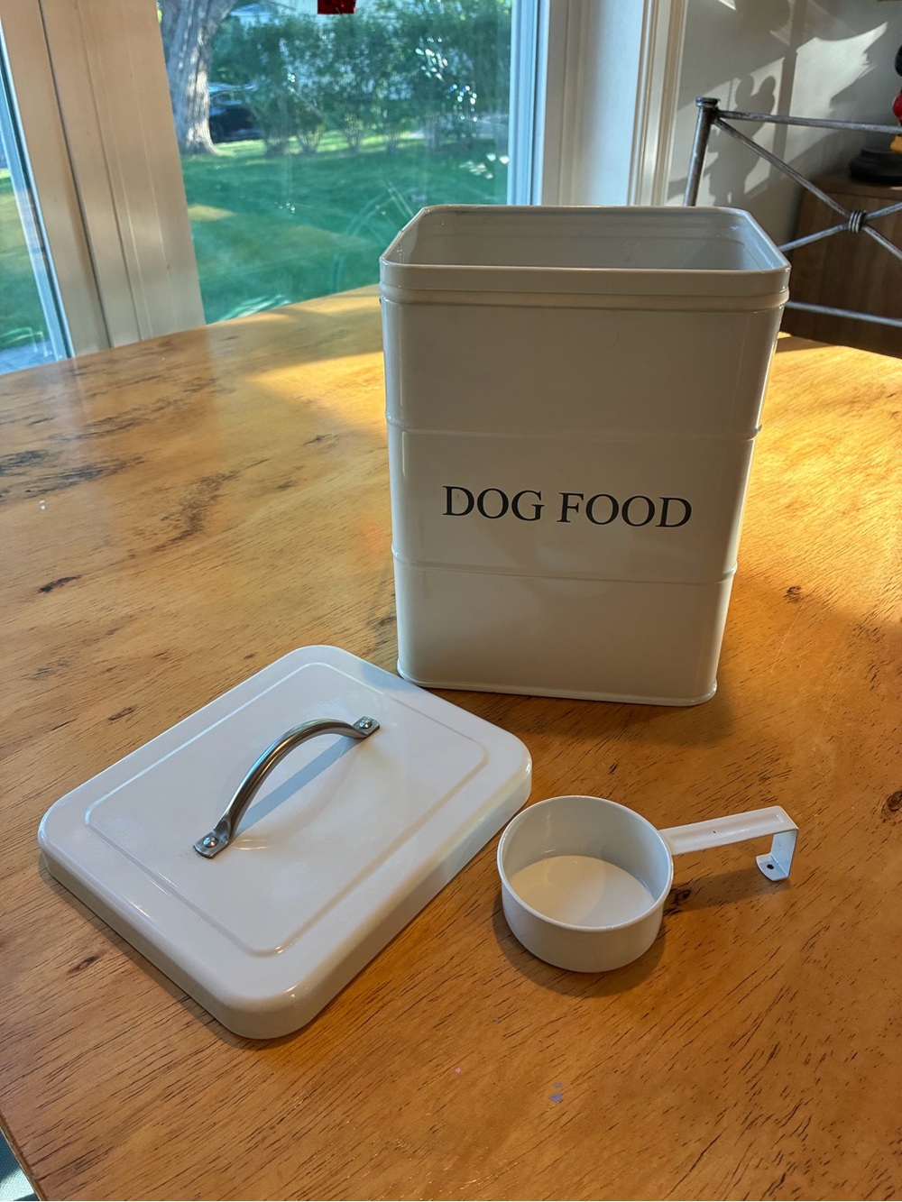 Dog Food Metal Container for Counter